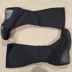 La Candienne pull on waterproof wedge boots, size 8